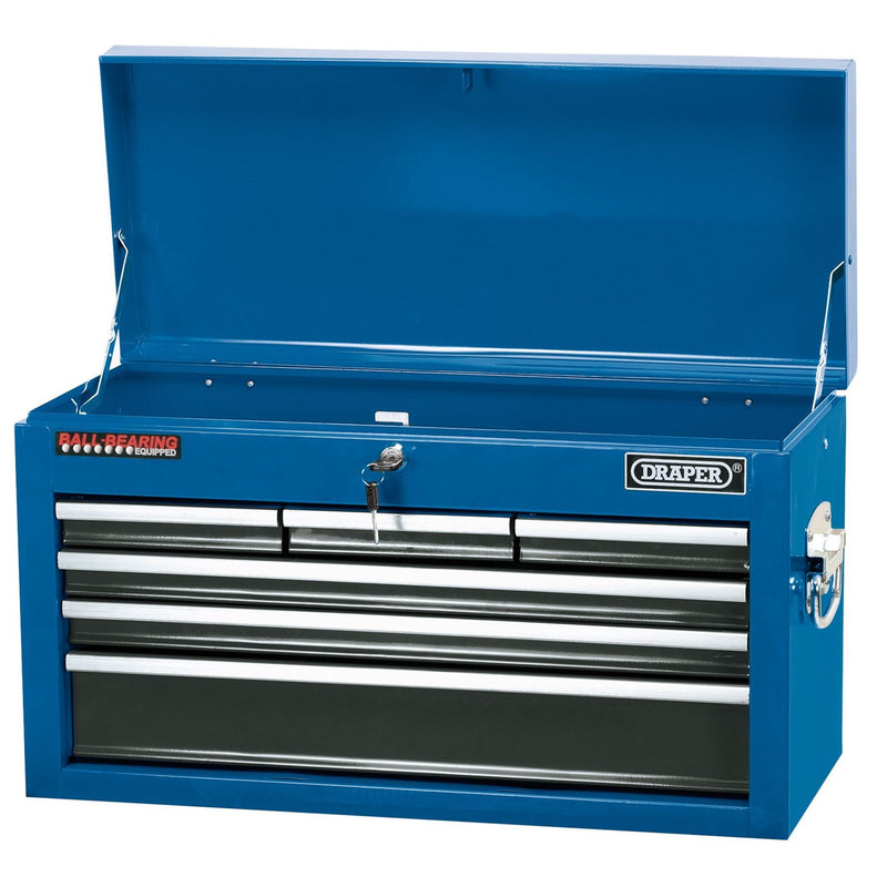 Draper Narrow Tool Chest, 6 Drawer, 24", Blue 51690 Draper - Dynamic Drive