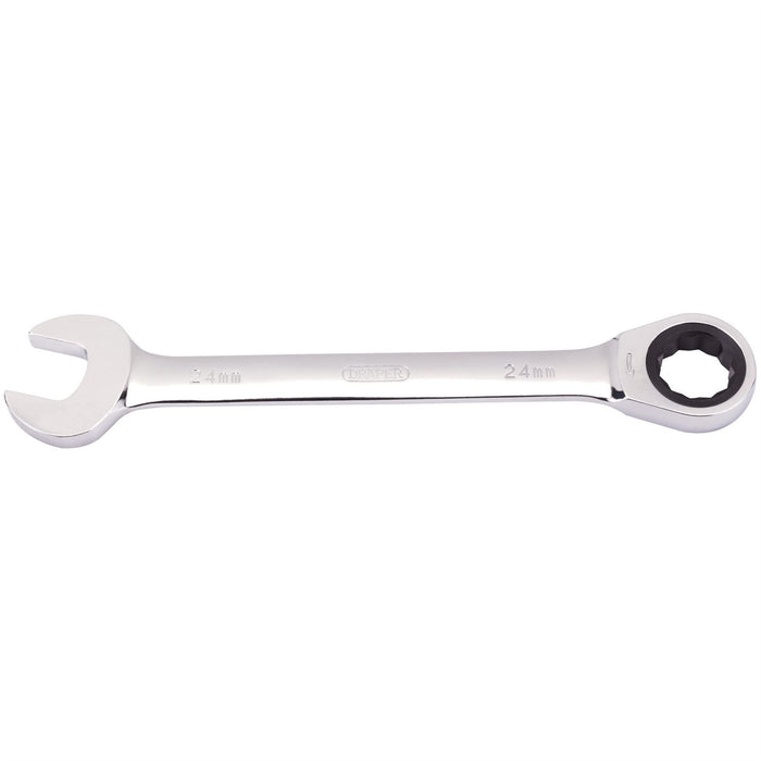 Draper Metric Ratcheting Combination Spanner, 24mm 31023 Draper - Dynamic Drive