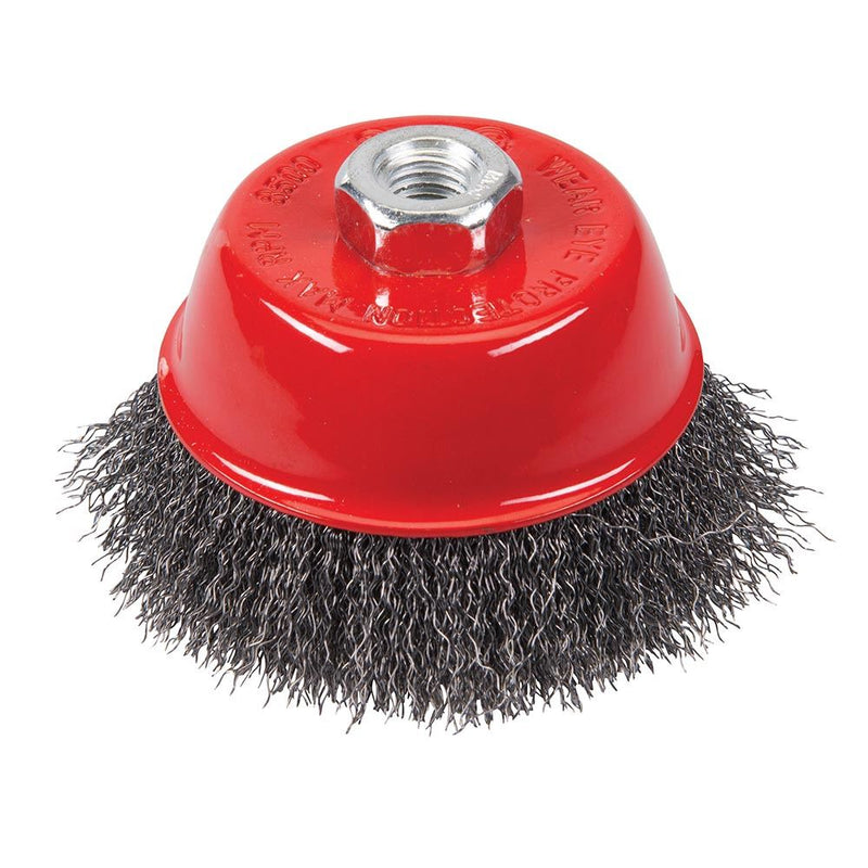 Silverline Steel Crimp Cup 100mm Silverline - Dynamic Drive