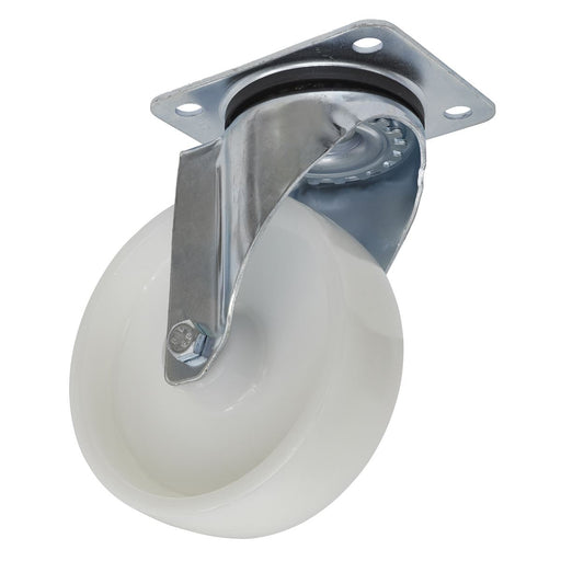 Sealey Castor Wheel Swivel Plate125mm SCW4125SP Sealey - Dynamic Drive