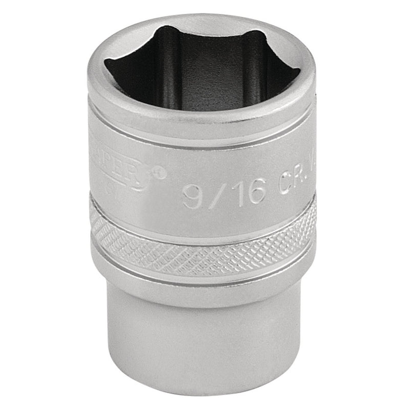 Draper 6 Point Imperial Socket, 3/8" Sq. Dr., 9/16" 16571 Draper - Dynamic Drive