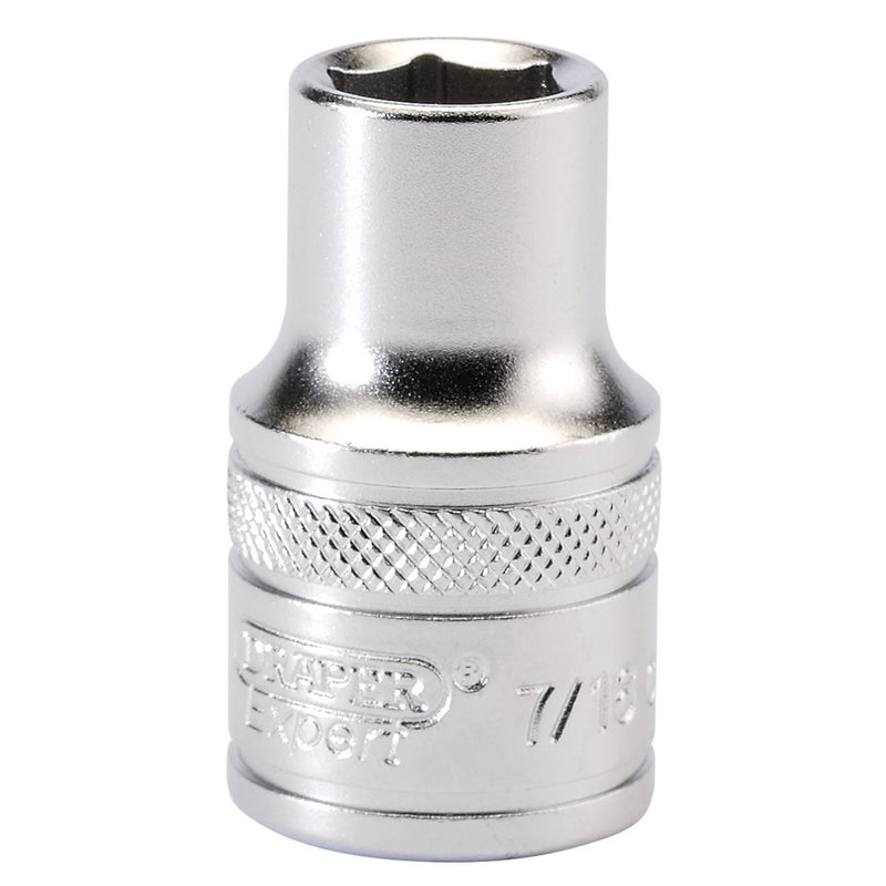 Draper 6 Point Imperial Socket, 1/2" Sq. Dr., 7/16" 16625 Draper - Dynamic Drive