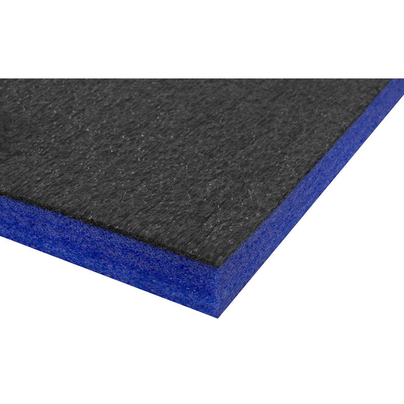 Sealey Easy Peel Shadow Foam Blue/Black 1200 x 550 x 30mm SF30B Sealey  - Dynamic Drive