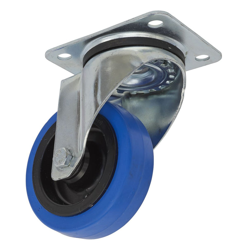 Sealey Castor Wheel Swivel Plate100mm SCW3100SP Sealey - Dynamic Drive