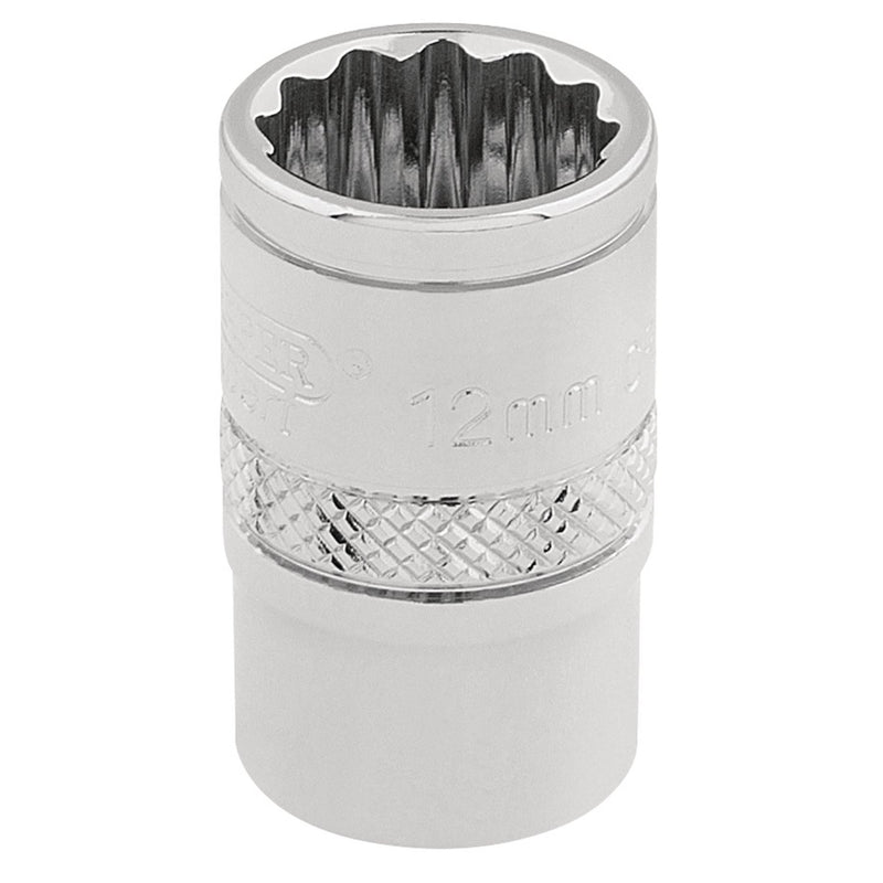 Draper HI-TORQ 12 Point Socket, 3/8" Sq. Dr., 12mm 32772 Draper - Dynamic Drive
