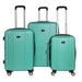 Dellonda 3-Piece Lightweight ABS Luggage Set with TSA Lock  Teal Dellonda  - Dynamic Drive