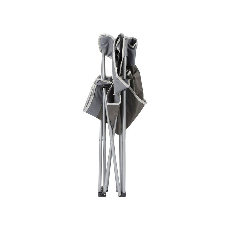 Bo-Camp Folding Chair Compact Steel Grey Bo-Camp - Dynamic Drive