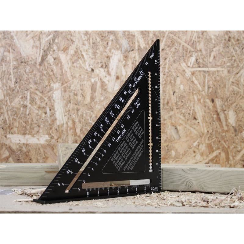 Faithfull Prestige Quick Square Black Aluminium 300mm (12in) Faithfull - Dynamic Drive