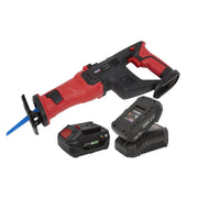 Sealey Cordless Reciprocating Saw Kit 20V SV20 Series 2 Batteries CP20VRSKIT Sealey - Dynamic Drive