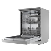 Baridi Regular Sized Freestanding Dishwasher 60cm Wide 14 Place Settings Silver Baridi - Dynamic Drive