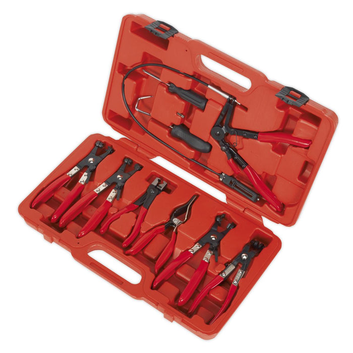 Sealey Hose Clip Removal Tool Set 9pc VS1662 Sealey - Dynamic Drive