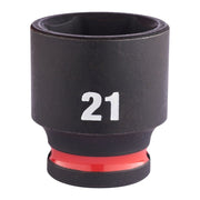 Milwaukee 21mm 3/8 Impact Socket Std-1Pc New 4932480278 Milwaukee - Dynamic Drive