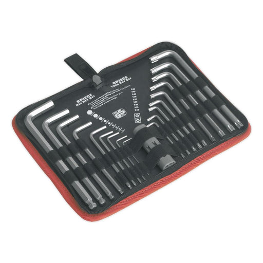 Sealey TRX-Star & Ball-End Hex Key Set 19pc Long AK7157 Sealey - Dynamic Drive