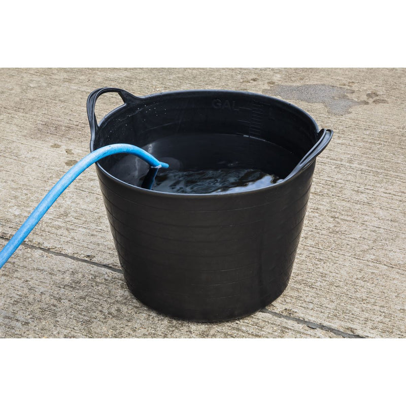 Sealey Heavy-Duty Flexi Tub 40L Black SFT40 Sealey - Dynamic Drive