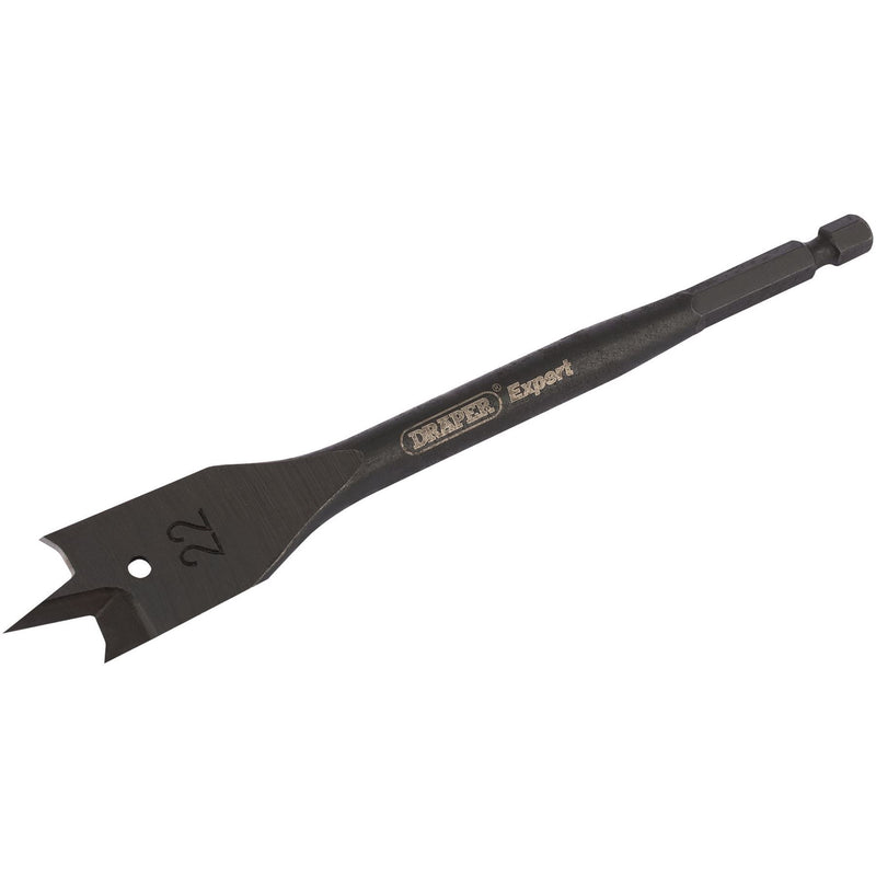 Draper Expert Flat Wood Bit, 22mm 17433 Draper - Dynamic Drive