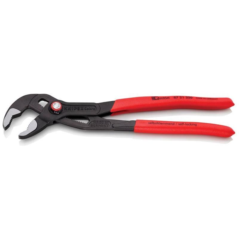 Knipex Cobra® Quickset Water Pump Pliers PVC Grips 250mm Knipex - Dynamic Drive