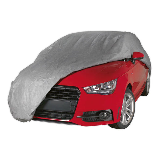 Sealey All-Seasons Car Cover 3-Layer Medium SCCM Sealey - Dynamic Drive