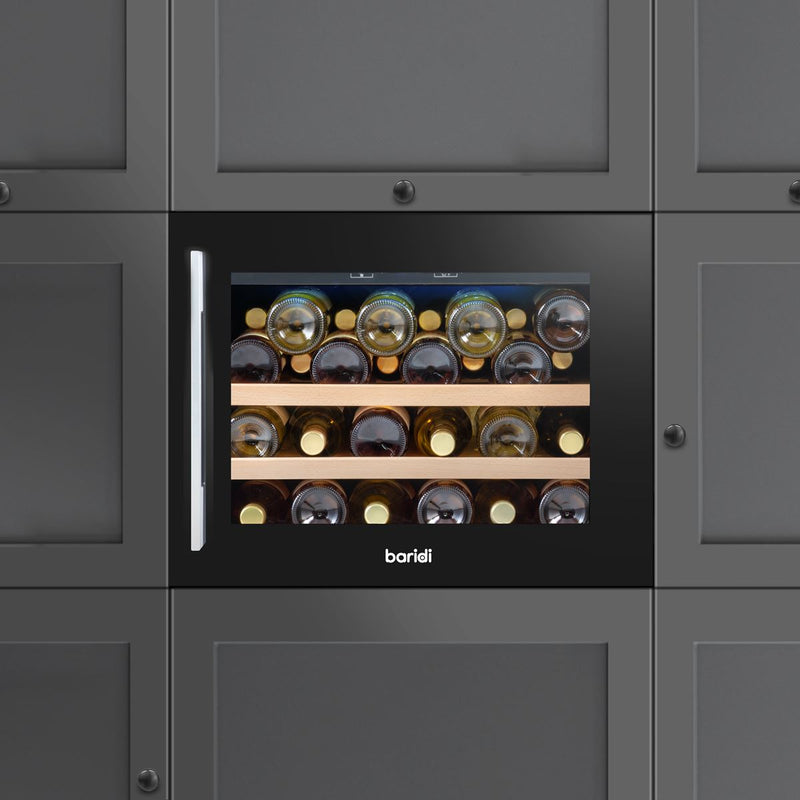 Baridi 28 Bottle Wine Fridge & Cooler 60cm DH205 Baridi - Dynamic Drive