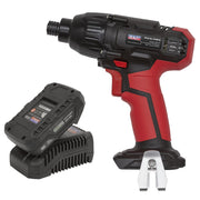 Sealey Impact Driver Kit 1/4" Hex Drive 20V 2Ah SV20 Series CP20VIDKIT1 Sealey - Dynamic Drive