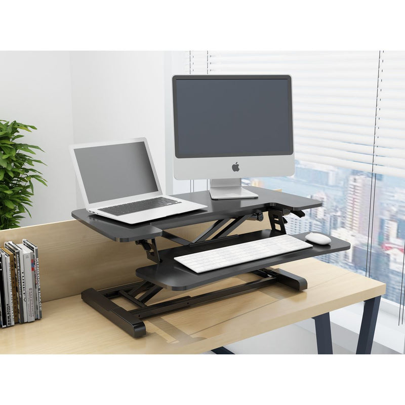 Dellonda 71cm Adjustable-Height Standing Desk Riser 15kg Capacity DH14 Dellonda - Dynamic Drive