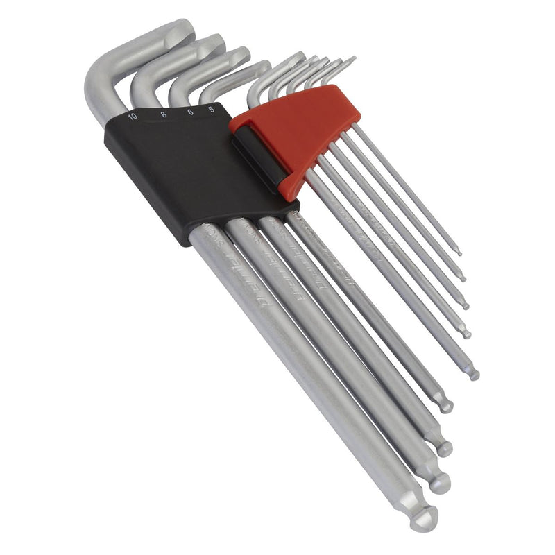 Sealey Ball-End Hex Key Set 9pc Lock-Onï Metric AK7180 Sealey - Dynamic Drive