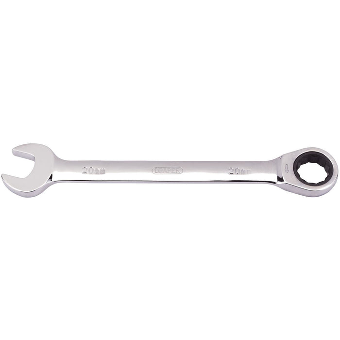 Draper Metric Ratcheting Combination Spanner, 20mm 31019 Draper - Dynamic Drive