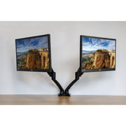 Dellonda Adjustbale Double Monitor Arm with 360 Rotation - Black DH25 Dellonda - Dynamic Drive