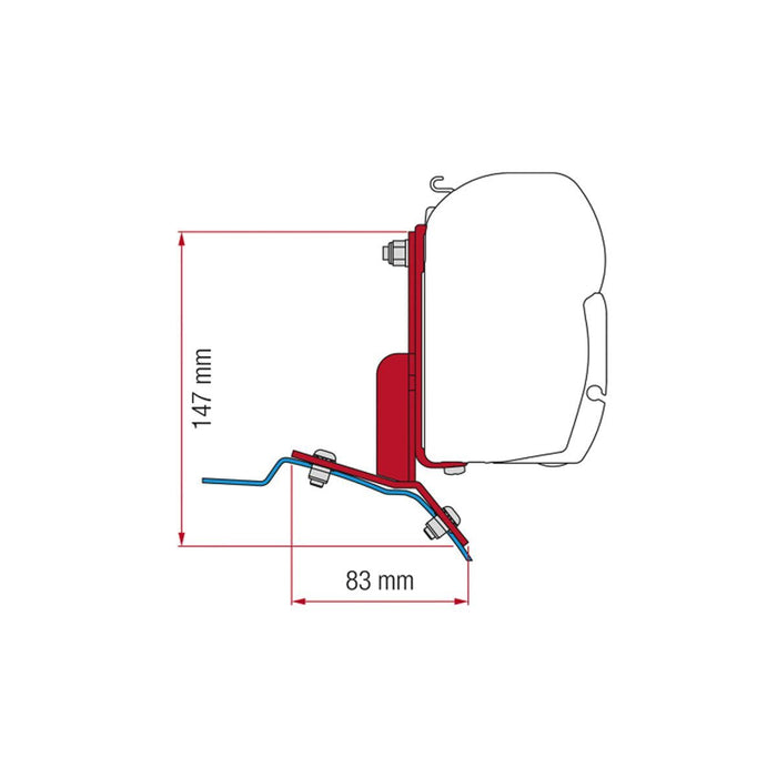 Fiamma Adapter Kit Ford Custom Fiamma - Dynamic Drive