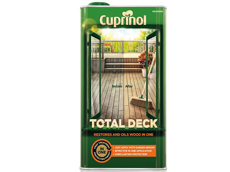 Cuprinol Total Deck Restore & Oil Wood Clear 5 litre Cuprinol - Dynamic Drive