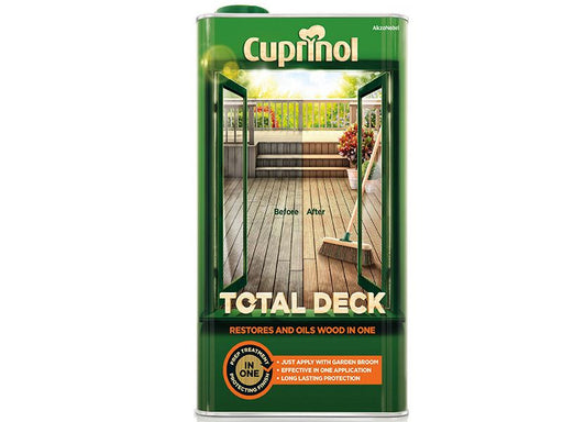 Cuprinol Total Deck Restore & Oil Wood Clear 5 litre Cuprinol - Dynamic Drive