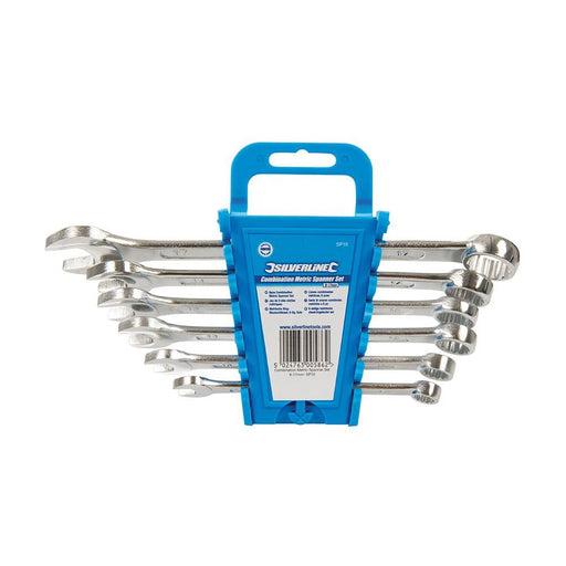 Silverline Combination Spanner Set 6pce 8 - 17mm Metric Silverline - Dynamic Drive