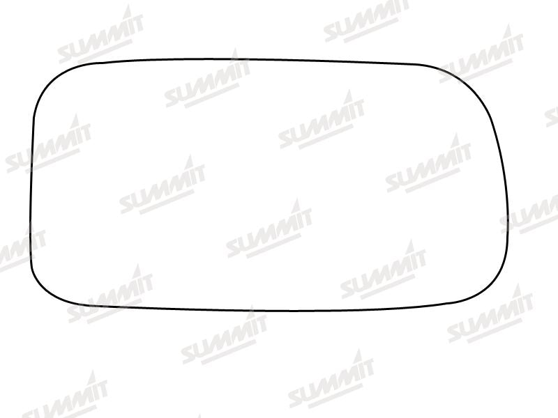 Summit Stick-On Standard Mirror Glass fits Nissan Primera RHS Summit - Dynamic Drive
