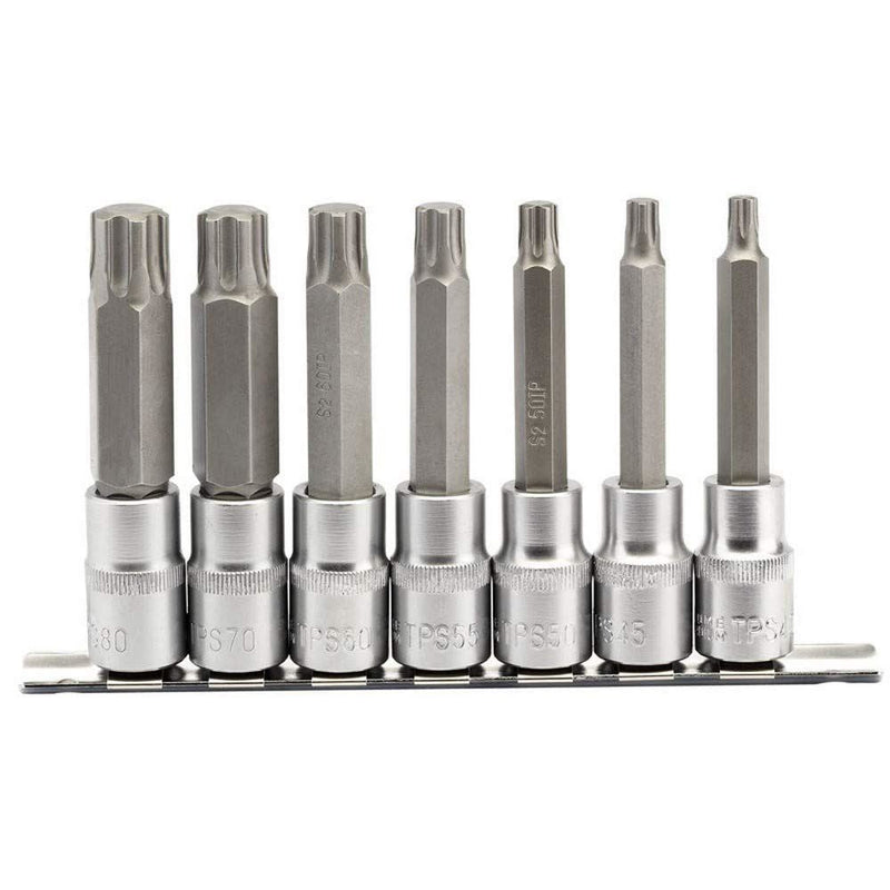 Draper TX-STAR Plus Socket Bit Set, 1/2" Sq. Dr., 100mm (7 Piece) Draper - Dynamic Drive
