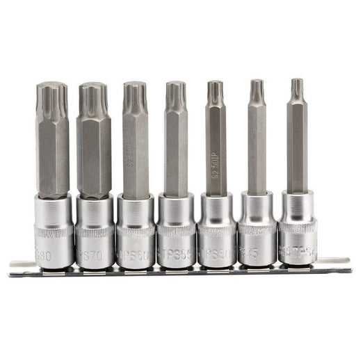 Draper TX-STAR Plus Socket Bit Set, 1/2" Sq. Dr., 100mm (7 Piece) Draper - Dynamic Drive