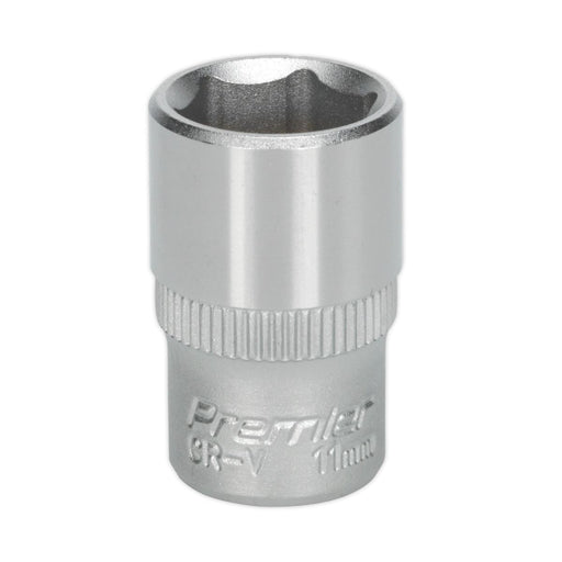Sealey WallDrive Socket 11mm 1/4"Sq Drive S1411 Sealey - Dynamic Drive