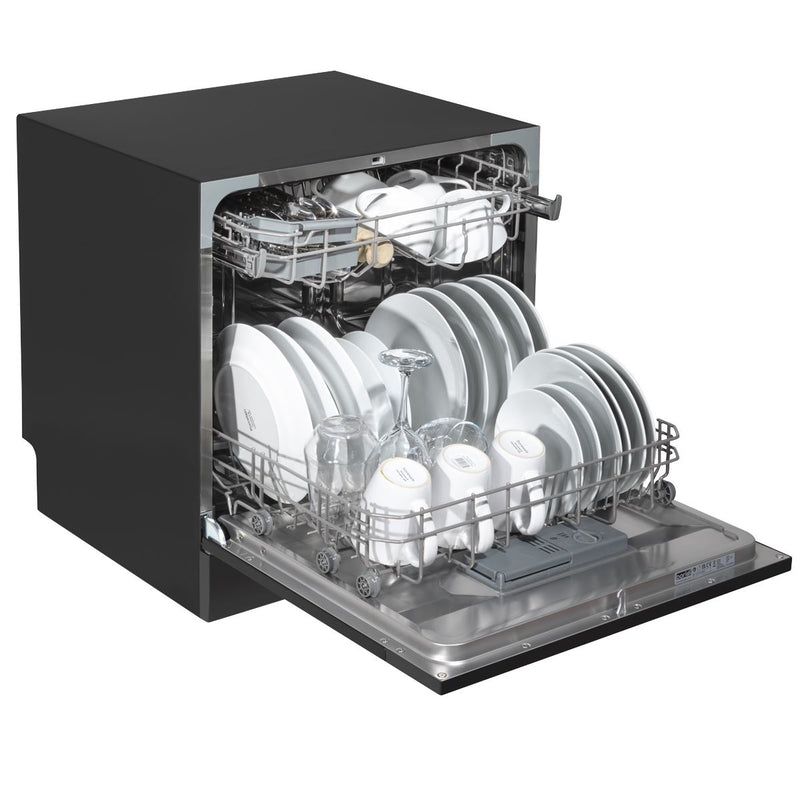 Baridi Tabletop Dishwasher 8 Place Settings 8L Capacity - Black DH88 Baridi - Dynamic Drive