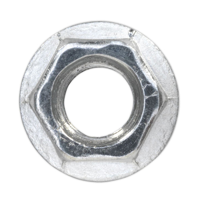 Sealey Flange Nut Serrated M8 Zinc DIN 6923 Pack of 100 FN8 Sealey  - Dynamic Drive