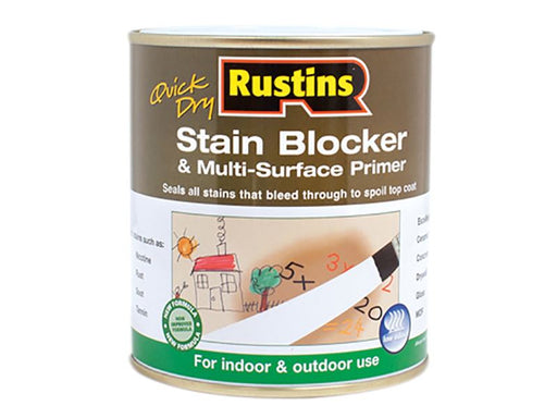 Rustins Quick Dry Stain Block & Multi Surface Primer 1 litre Rustins - Dynamic Drive
