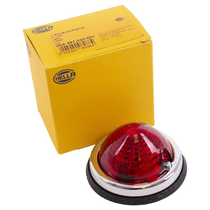 Classic Car Caravan Motorhome 70Mm Round Domed Red Rear Tail Marker Lamp Light Hella - Dynamic Drive