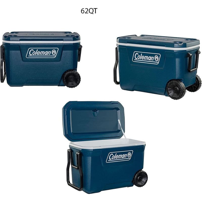Coleman 62QT Xtreme Wheeled 58L Fishing Camping Cooler Coolbox 2000037213 Coleman - Dynamic Drive