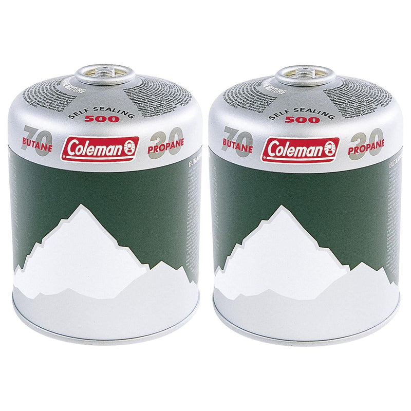 Coleman C500 Gas Cartridge Butane Propane Mix Self Sealing Screw Thread 2 Pack Coleman - Dynamic Drive