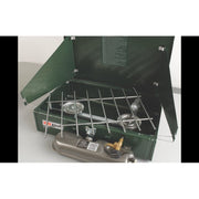 Coleman Dual Fuel Unleaded Stove 2 Burner Camping Cooking Caravan Motorhome Coleman  - Dynamic Drive