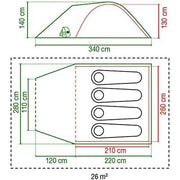 Coleman Kobuk Valley 4+ Person Green Tent Coleman - Dynamic Drive