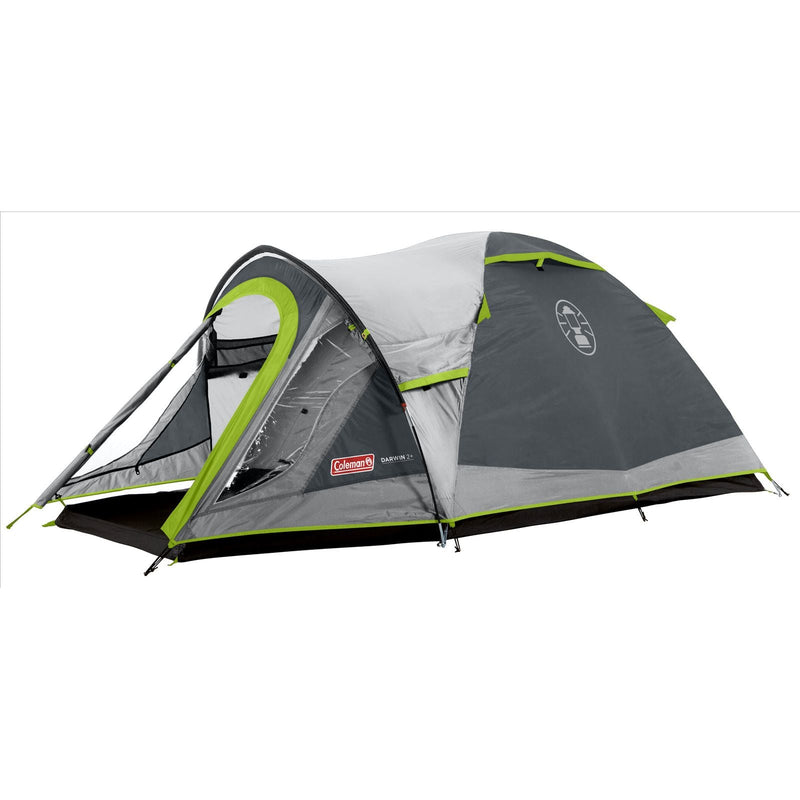 Coleman Tent 2 Person Darwin 2+ Grey Outdoors Camping Festival Dome Coleman - Dynamic Drive