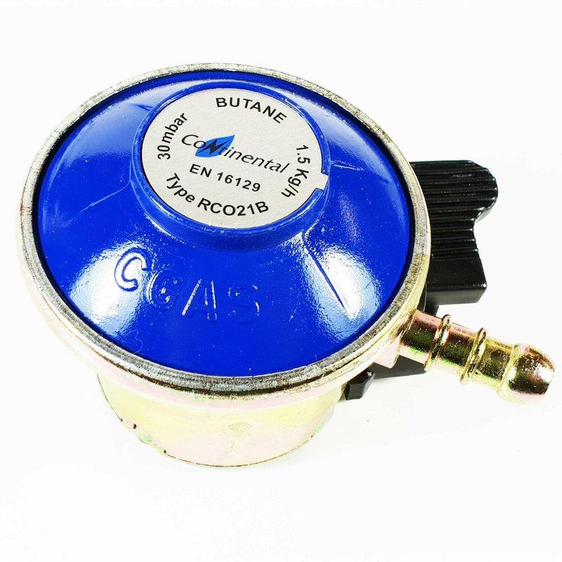 Complete BBQ Cooker Kit Butane 21mm Clip On Regulator Gas Hose Clips Stove Crusader - Dynamic Drive