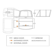 Vango Cove Air Mid III Drive Away Awning Ducato Boxer Transit Sprinter Campervan Vango - Dynamic Drive