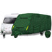 Coverpro Premium Breathable 4-Ply Full Green Caravan Cover Up To 14Ft Free Bag Crusader - Dynamic Drive