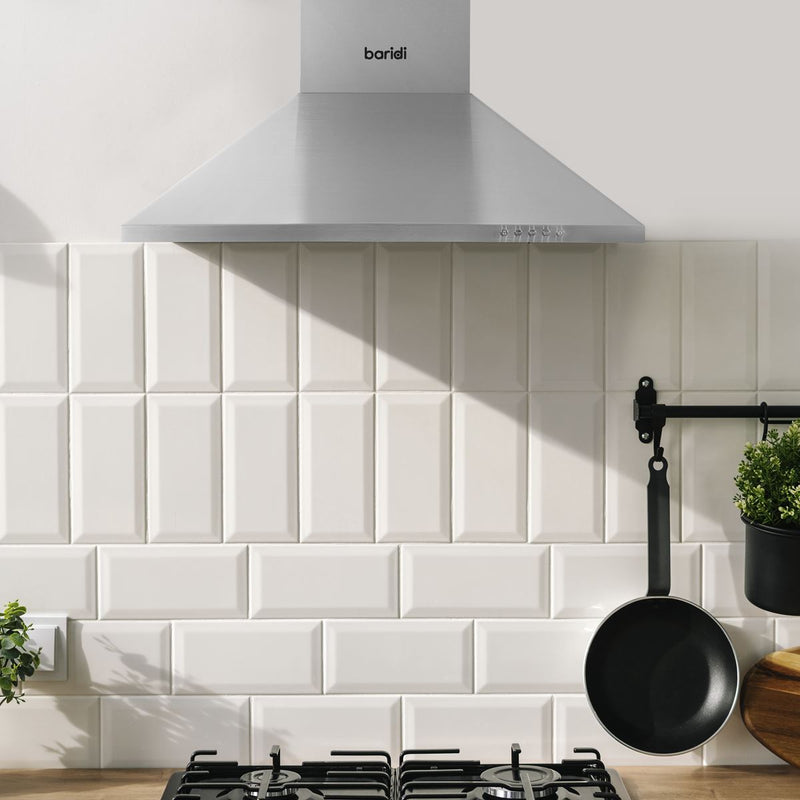 Baridi Cooker Hood with Carbon Filters 60cm - Stainless Steel DH126 Baridi - Dynamic Drive