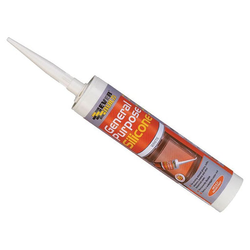 Everbuild Sika General Purpose Silicone White 280ml Everbuild Sika - Dynamic Drive