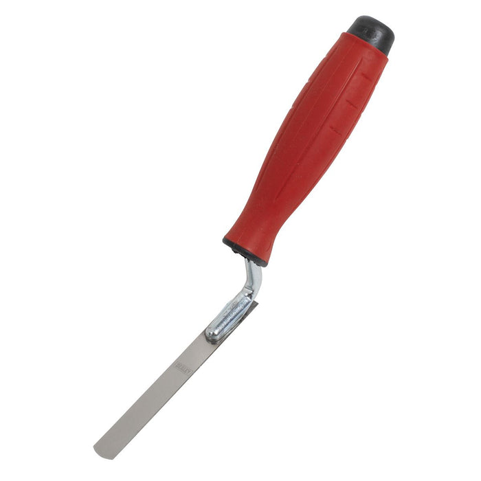 Sealey Stainless Steel Edging Trowel with Rubber Handle 12mm T0309 Sealey - Dynamic Drive